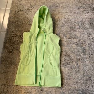 Lime green lululemon vest